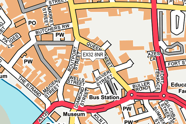 EX32 8NR map - OS OpenMap – Local (Ordnance Survey)