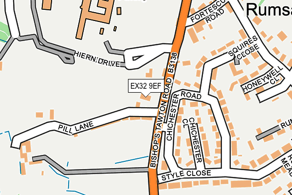 EX32 9EF map - OS OpenMap – Local (Ordnance Survey)