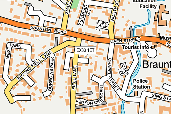 EX33 1ET map - OS OpenMap – Local (Ordnance Survey)