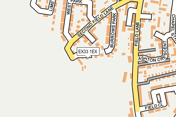 EX33 1EX map - OS OpenMap – Local (Ordnance Survey)