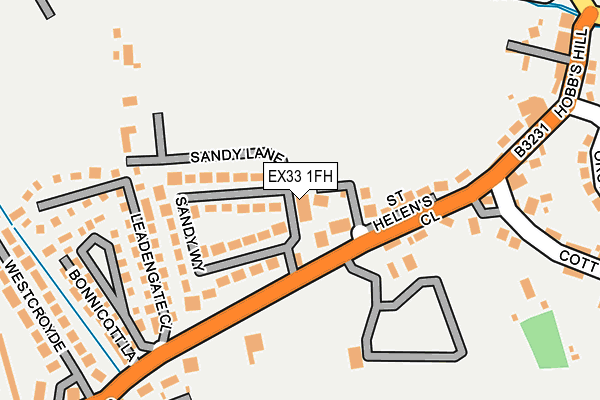 EX33 1FH map - OS OpenMap – Local (Ordnance Survey)