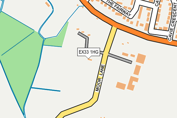 EX33 1HG map - OS OpenMap – Local (Ordnance Survey)