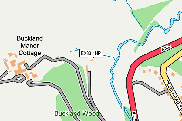 EX33 1HP map - OS OpenMap – Local (Ordnance Survey)