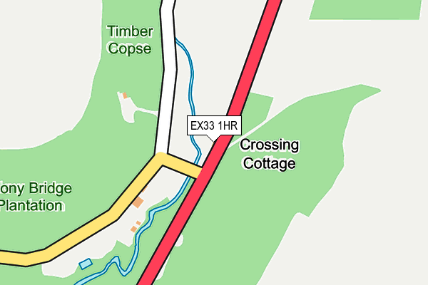 EX33 1HR map - OS OpenMap – Local (Ordnance Survey)