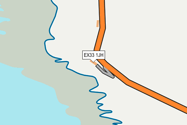 EX33 1JH map - OS OpenMap – Local (Ordnance Survey)