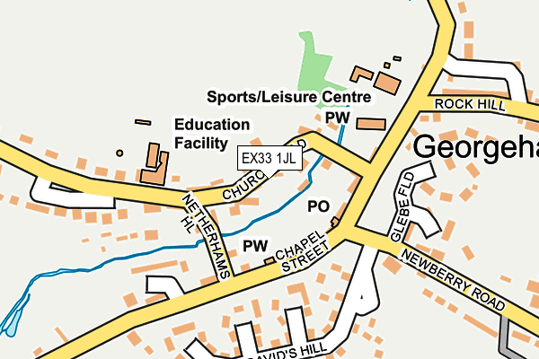 EX33 1JL map - OS OpenMap – Local (Ordnance Survey)