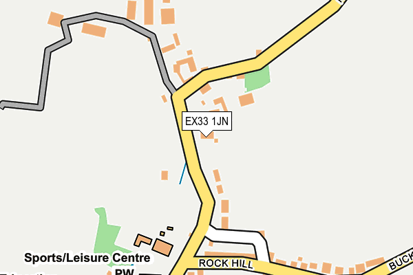 EX33 1JN map - OS OpenMap – Local (Ordnance Survey)