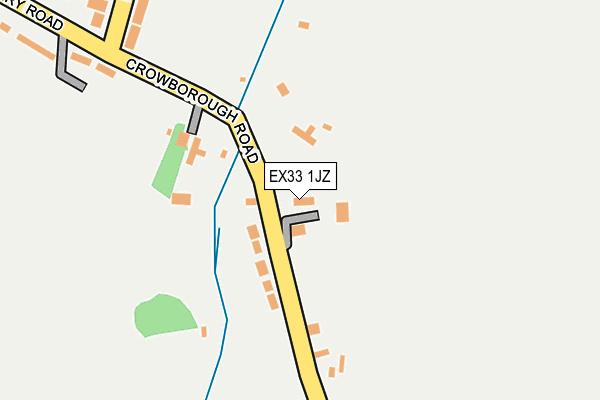 EX33 1JZ map - OS OpenMap – Local (Ordnance Survey)