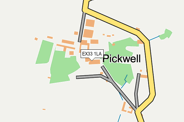 EX33 1LA map - OS OpenMap – Local (Ordnance Survey)