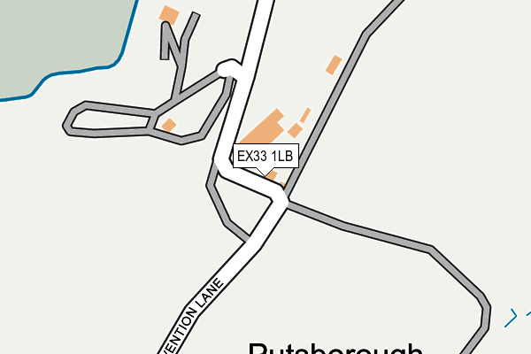 EX33 1LB map - OS OpenMap – Local (Ordnance Survey)