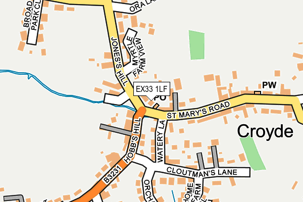 EX33 1LF map - OS OpenMap – Local (Ordnance Survey)