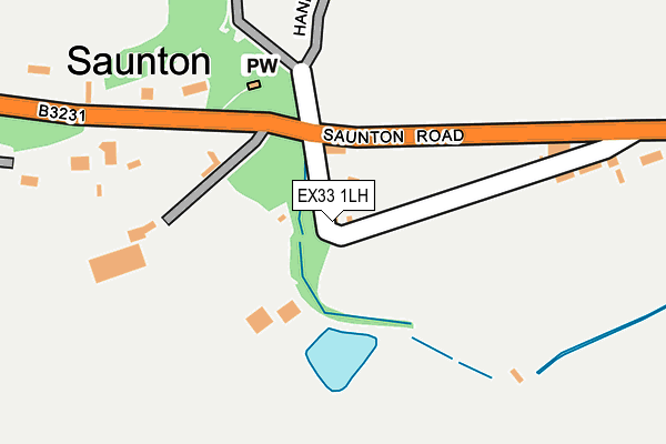 EX33 1LH map - OS OpenMap – Local (Ordnance Survey)