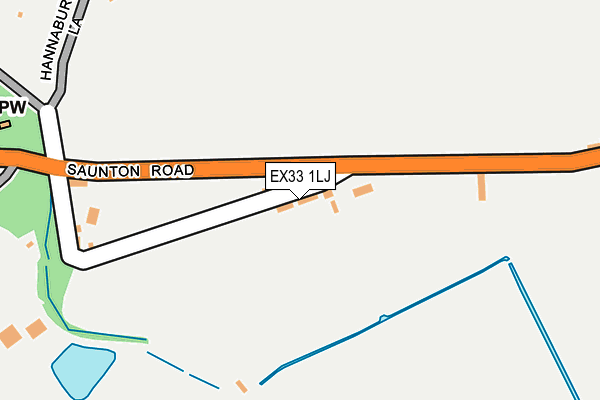 EX33 1LJ map - OS OpenMap – Local (Ordnance Survey)