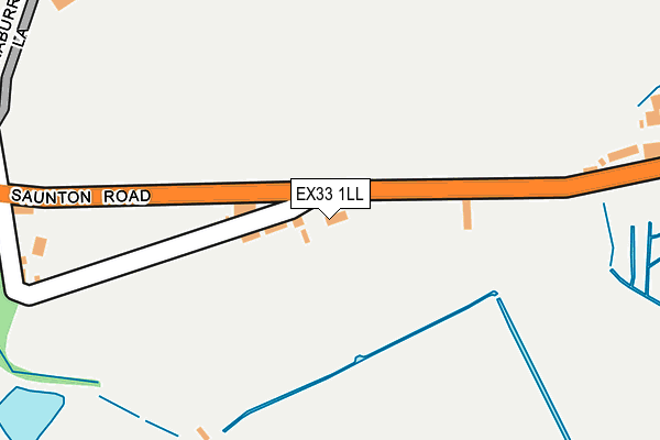 EX33 1LL map - OS OpenMap – Local (Ordnance Survey)