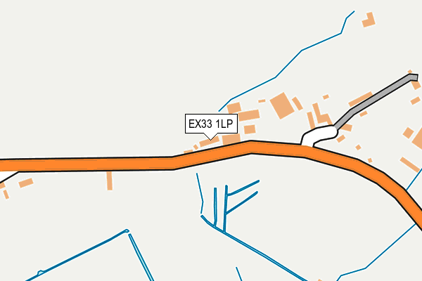 EX33 1LP map - OS OpenMap – Local (Ordnance Survey)