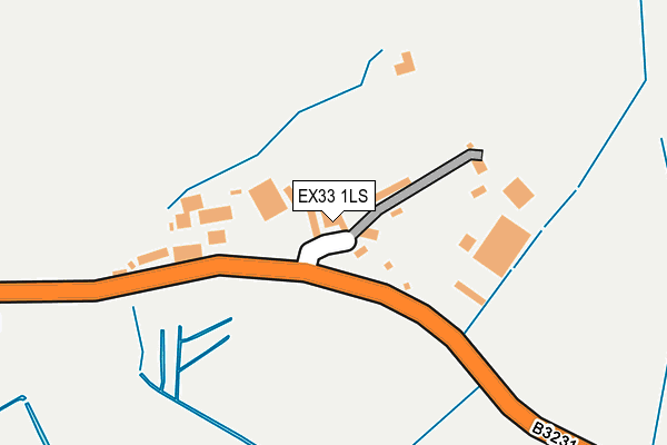 EX33 1LS map - OS OpenMap – Local (Ordnance Survey)