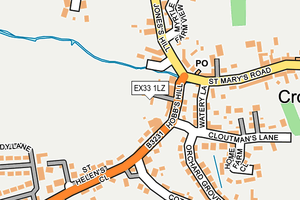 EX33 1LZ map - OS OpenMap – Local (Ordnance Survey)