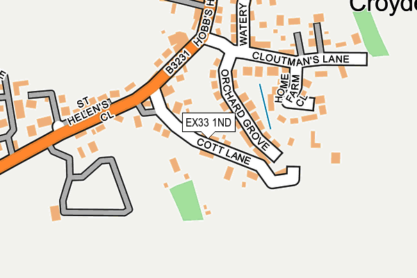 EX33 1ND map - OS OpenMap – Local (Ordnance Survey)