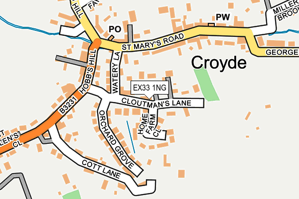 EX33 1NG map - OS OpenMap – Local (Ordnance Survey)