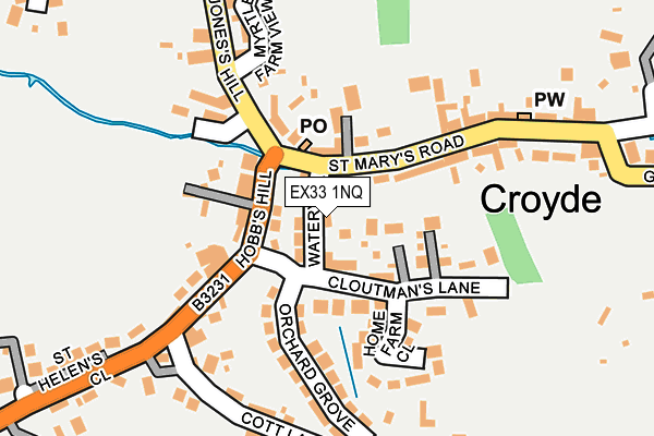 EX33 1NQ map - OS OpenMap – Local (Ordnance Survey)