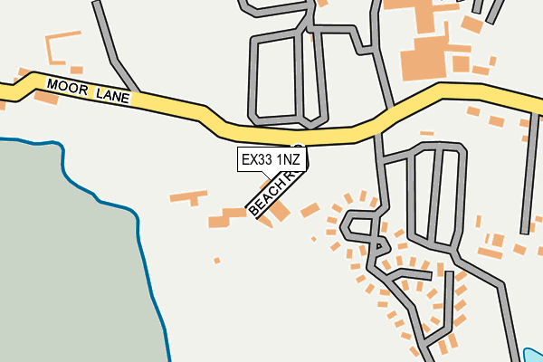 EX33 1NZ map - OS OpenMap – Local (Ordnance Survey)