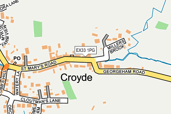 EX33 1PG map - OS OpenMap – Local (Ordnance Survey)