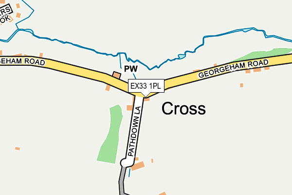 EX33 1PL map - OS OpenMap – Local (Ordnance Survey)