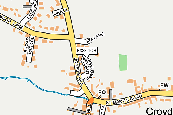 EX33 1QH map - OS OpenMap – Local (Ordnance Survey)