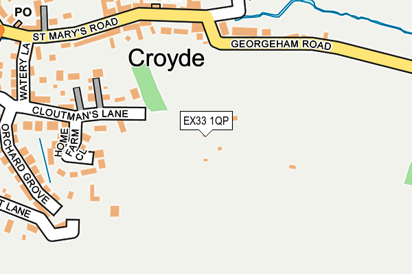 EX33 1QP map - OS OpenMap – Local (Ordnance Survey)