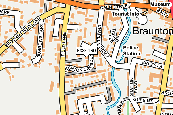 EX33 1RD map - OS OpenMap – Local (Ordnance Survey)