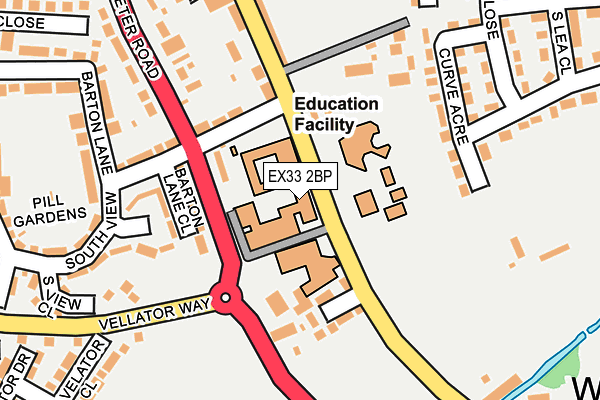 EX33 2BP map - OS OpenMap – Local (Ordnance Survey)