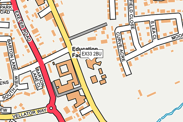 EX33 2BU map - OS OpenMap – Local (Ordnance Survey)