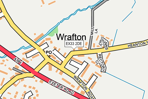 EX33 2DE map - OS OpenMap – Local (Ordnance Survey)