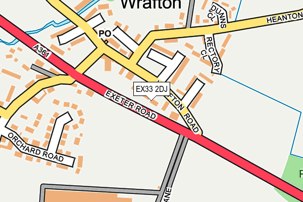 EX33 2DJ map - OS OpenMap – Local (Ordnance Survey)