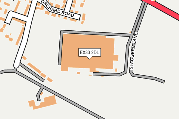 EX33 2DL map - OS OpenMap – Local (Ordnance Survey)