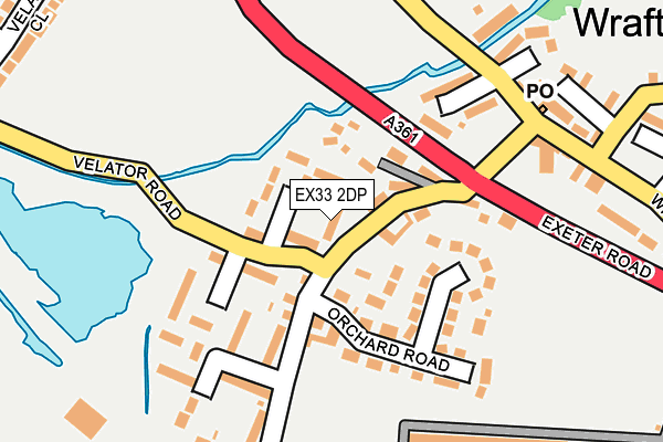 EX33 2DP map - OS OpenMap – Local (Ordnance Survey)
