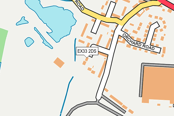 EX33 2DS map - OS OpenMap – Local (Ordnance Survey)