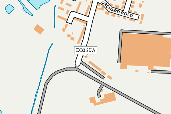 EX33 2DW map - OS OpenMap – Local (Ordnance Survey)