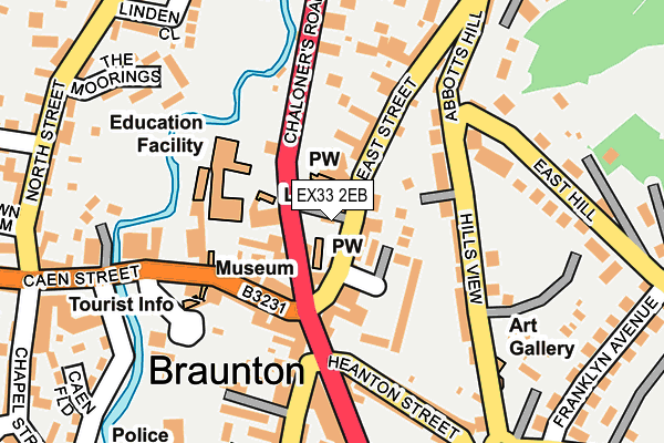 EX33 2EB map - OS OpenMap – Local (Ordnance Survey)