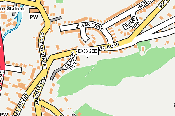 EX33 2EE map - OS OpenMap – Local (Ordnance Survey)