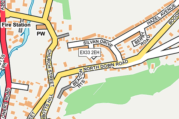 EX33 2EH map - OS OpenMap – Local (Ordnance Survey)