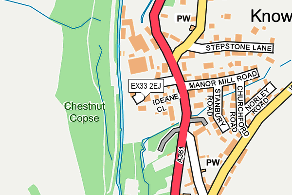 EX33 2EJ map - OS OpenMap – Local (Ordnance Survey)