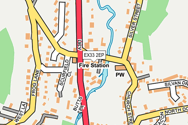 EX33 2EP map - OS OpenMap – Local (Ordnance Survey)