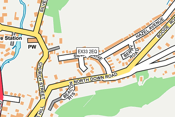 EX33 2EQ map - OS OpenMap – Local (Ordnance Survey)