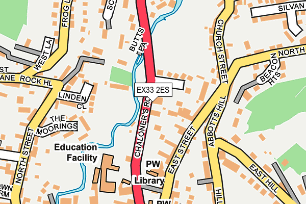 EX33 2ES map - OS OpenMap – Local (Ordnance Survey)