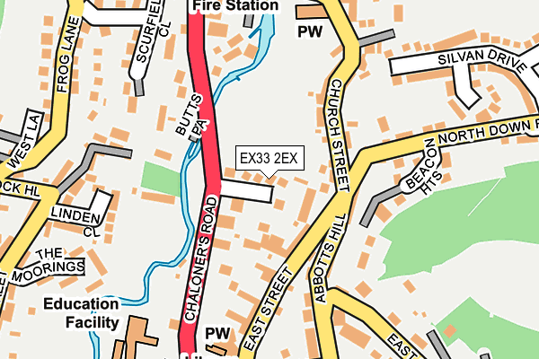 EX33 2EX map - OS OpenMap – Local (Ordnance Survey)