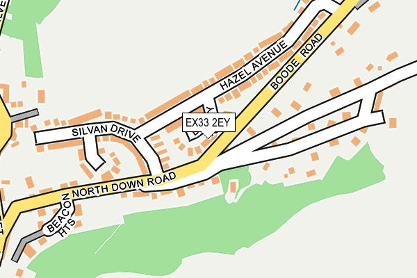 EX33 2EY map - OS OpenMap – Local (Ordnance Survey)