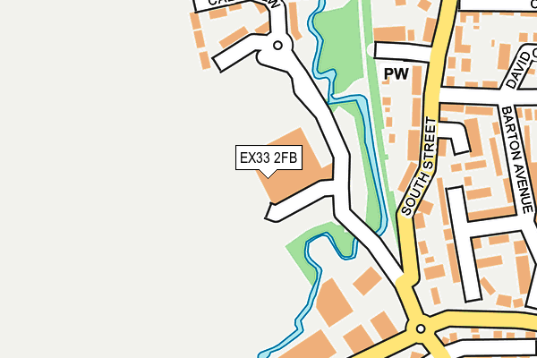 EX33 2FB map - OS OpenMap – Local (Ordnance Survey)