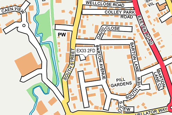 EX33 2FD map - OS OpenMap – Local (Ordnance Survey)