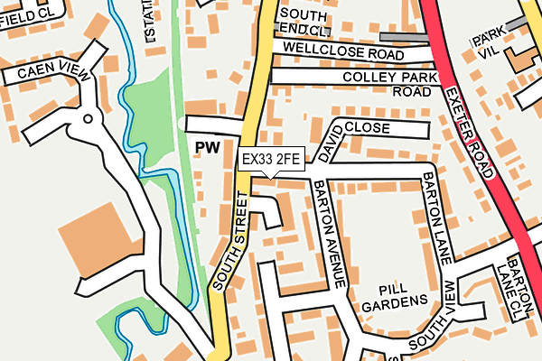 EX33 2FE map - OS OpenMap – Local (Ordnance Survey)